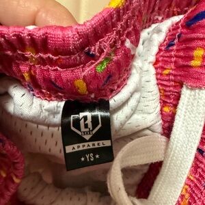 Baseball Lifestyle 101 Pink Ice Cream Cone Shorts Youth Small